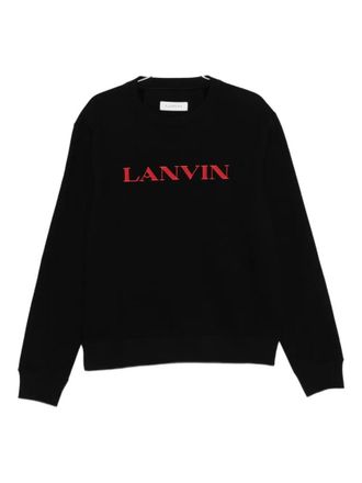 Lanvin Black Logo Crew Neck Sweatshirt