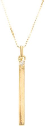 Meshmerise 0.02 Ct. Tw. Diamond 18K Gold Over Silver Necklace