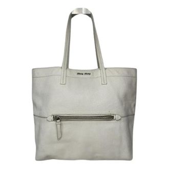 Miu Miu Pre-owned Tote Bags, female, White, Size: ONE SIZE Pre-owned Tote Bag