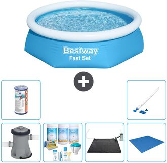 Bestway Piscina Bestway Fast Set Redonda - 244x61 Cm - 8-piezas S22004
