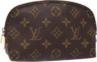 Louis Vuitton Pre-owned Clutches, female, Brown, Size: ONE SIZE Pre-owned Canvas pouches