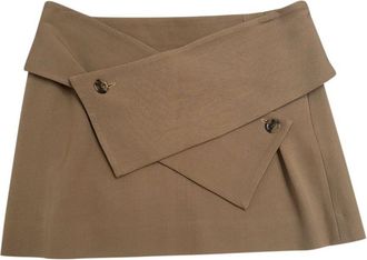 J.W.Anderson Brown Mini Skirt Size M