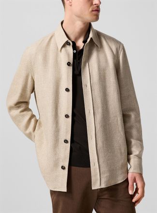 Ermenegildo Zegna Mens Cashmere and linen overshirt