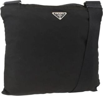 Prada Pre-owned Vintage Cross Body Bag - unisex - Vintage Schoudertas - Zwart - ONE Size - Nylon - Vintage