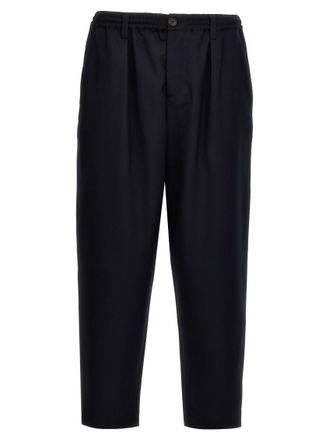 Marni Navy Blue Regular Pants