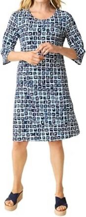 Habitat Core Travel Cubism Dress In Navy
