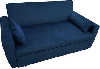 Happy Garden Matt Divano letto a 2 posti in velluto blu