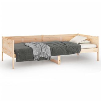 Berkfield Home Day Bed Solid Wood Pine 80x200 cm in Light Tan