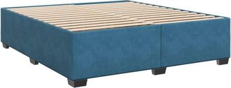vidaXL Estructura de cama de terciopelo azul 180x200 cm Vidaxl