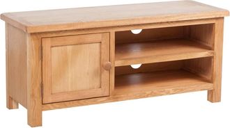 vidaXL Mueble Para Tv Madera Maciza De Roble 103x36x46 Cm Vidaxl