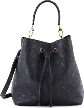Louis Vuitton NeoNoe Handbag Monogram Empreinte Leather MM bucket bag - Zwart