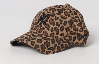 New Era Cappello 9Forty NY Yankees in velluto a coste con stampa animalier