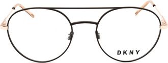 DKNY DK1025 Round Metal Eyeglasses - Rose Gold