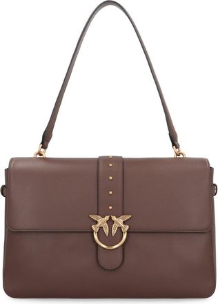 Pinko Maxi Love Bag Slouchy Shoulder Bag In Leather