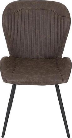 Seconique QUEBEC DINING CHAIR (X4 PER BOX) - BROWN PU - SECONIQUE | TJ Hughes