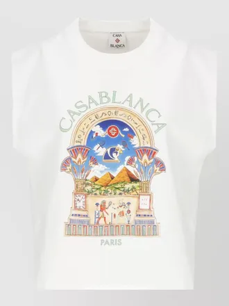 Casablanca short sleeves egyptian arch cotton t shirt