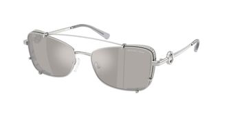 Michael Kors MK1187 ANDROS 18936G Womens Sunglasses Silver Size 56