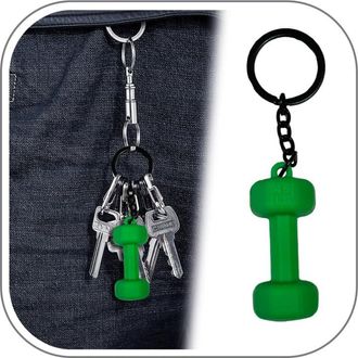 Generic Gym Pendant for Backpack, Dumbbell Disc Kettlebell Water Bottles Pendant Keychain for Gym Lover, Novelty Fitness Equipment keyring Gifts for Men Women