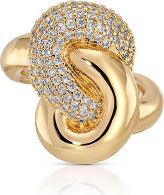 Ettika Love Me Knot Ring in Gold at Nordstrom, Size 8