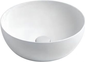 AZZURRA Azzurra - Lavabo Sobre Encimera Redondo Blanco Brillo Ceramica Circle