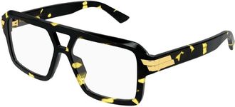 Bottega Veneta Mitre Aviator Brillen - unisex - Brillen - Bruin - 54 MM - Accessoires