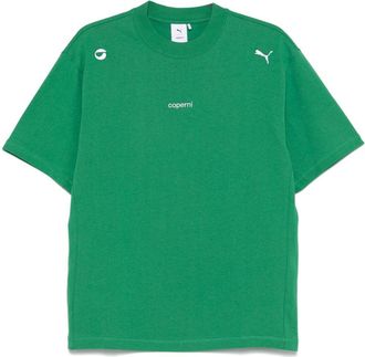 Coperni x Puma logo-embroidered T-shirt - Green
