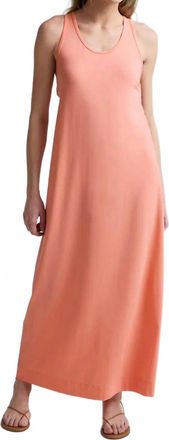 Beyond Yoga A Cut Above Racerback Maxi Dress In Dreamsicle