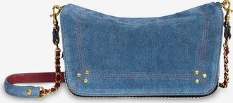 Jerome Dreyfuss Schultertasche aus Leder mit Leopardenprint Bobi S