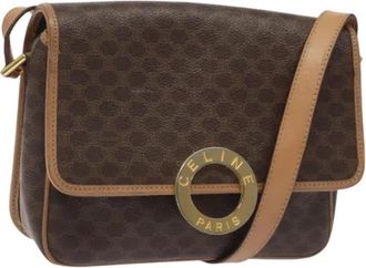 Celine Pre-owned Leather celine-bags - Dames - Vintage Schoudertas - Bruin - ONE Size - Leer - Vintage