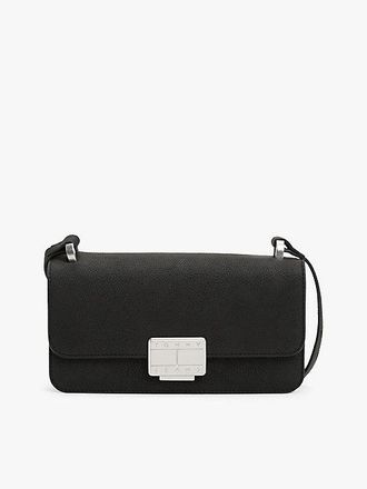Tommy Hilfiger Logo Plaque Flap Crossbody Bag