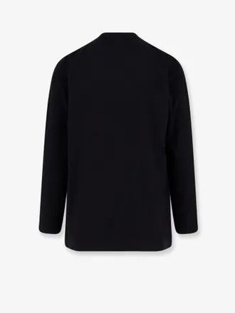 adidas Crew-Neck Long-Sleeve Cotton T-Shirt - Black