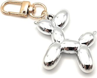 Generic Cute Kawaii Cartoon Balloon Dog Keychain keyring- Perfect for Bags, Backpacks, and Keys (Sliver)