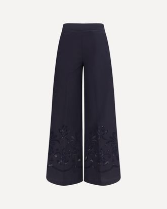 Forte_Forte FORTE_FORTE Embroidered cotton Pants Female 0