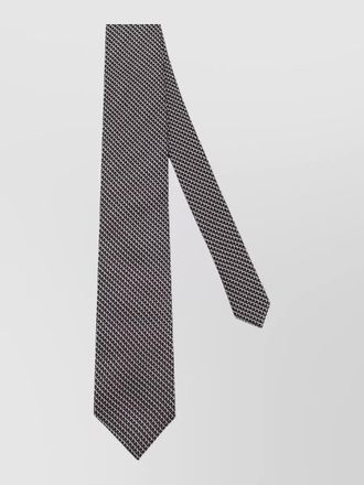 Tom Ford micro pattern silk tie straight shape