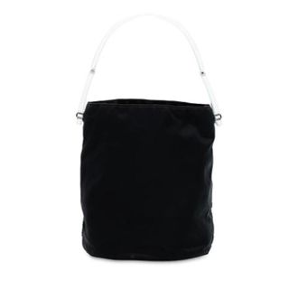 Prada Pre-owned Bucket Bags, female, Black, Size: ONE SIZE Pre-owned Nylon Bucket Bag