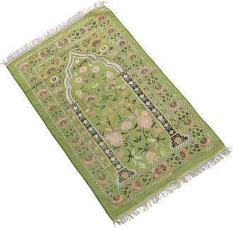 OEM Manta De Oraci&oacute;n, Alfombra De Oraci&oacute;n Con Borlas, - Verde Suave
