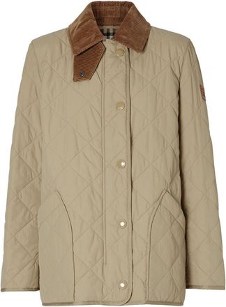 Burberry Beige Quilted Short Jacket
