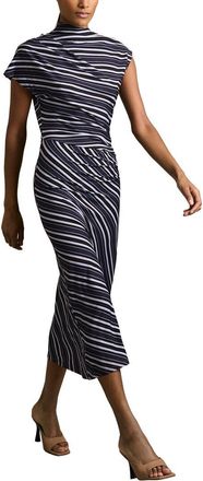 Reiss Dillon Stripe Print Dress