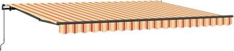 vidaXL Vidaxl - Toldo Amarillo Y Naranja Amarillo Y Naranja 450 X 350 Cm Tela