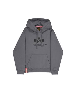 Alpha Industries Hoodie ALPHA INDUSTRIES Basic Hoodie BL, Herren, Gr. XXS, schwarz (grauschwarz, schwarz), Obermaterial: 80% Baumwolle, 20% Polyester, regular fit, Swe
