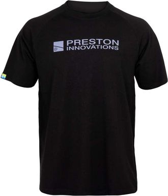 Preston Innovations Lightweight Black Raglan T-Shirt, Large, Match Fishing T-Shirt, Relaxed Fit, Freedom of Movement, Lightweight 160gsm Cotton, Code P0200572