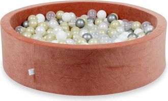 OEM Piscina Seca 110x30cm Velvet Soft Canyon Clay Con 400 Bolas: Transparente, Blanca, Perla, Plata, Oro Claro