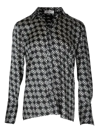Sandro Blouse met kettingprint - Zwart