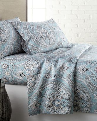 Southshore Fine Linens Southshore Linens Pure Melody Classic Paisley Printed Easy Care Sheet Set