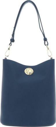 Coccinelle cross body bag shoulder bag Nikla Handbag Double Grainy Leather Deep Blue/Sandshell