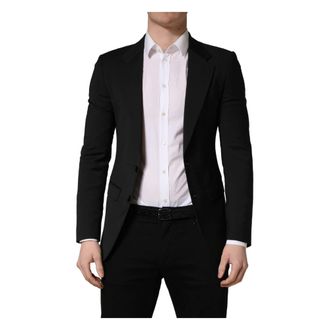 Dolce & Gabbana 2 Button Suit Jacket - male - Dolce & Gabbana - Blazers - Black - XS - Jackets