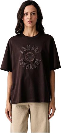A|X Armani Exchange T-shirt - Dames - Tops - Bruin - Maat: XS Katoen