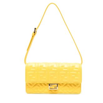 Fendi Wallet On Chain Baguette - female - Fendi - Shoulder Bags - Yellow - ONE SIZE - Bags