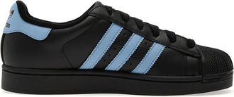 adidas Superstar II leren sneakers - Zwart