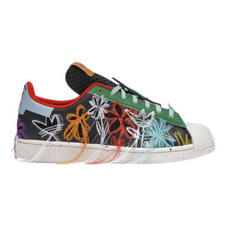 adidas Superearth Zwarte Sneakers - Heren - Skateschoenen - Veelkleurig - 42 2/3 EU - Polyester - Fitness